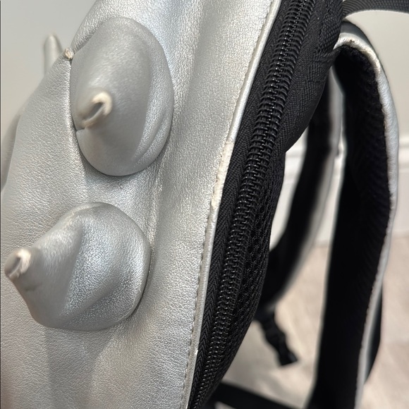 Silver Spiked Backpack - Picture 3 of 9